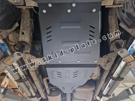 Steel gearbox skid plate for Nissan Navara D40