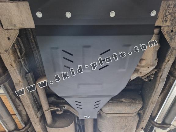Steel gearbox skid plate for Nissan Navara D40