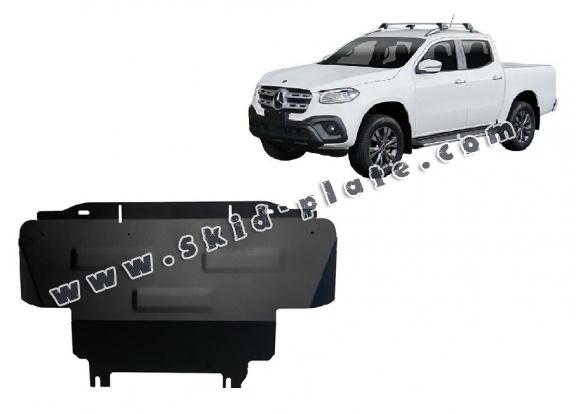 Steel radiator skid plate for Mercedes X-Class W470