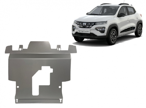 Aluminium skid plate for Dacia Spring
