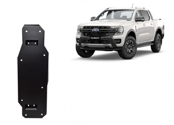 Steel fuel tank skid plate  for Ford Ranger (MB3G9A147CF; 2643728)