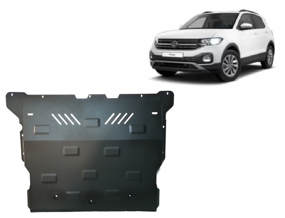 Steel skid plate for VW T-Cross