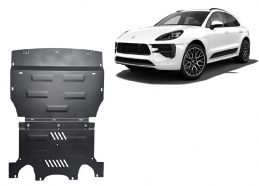Steel skid plate for Porsche Macan