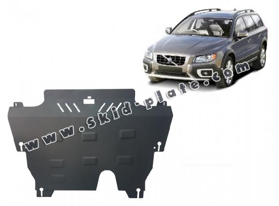 Aluminum skid plate for the protection of the engine and the gearbox for Volvo XC70