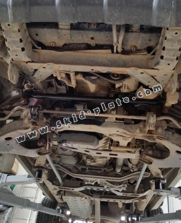 Steel skid plate for the protection of the engine and the radiator for Nissan Navara D22