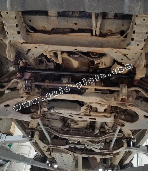 Steel gearbox skid plate for Nissan Navara D22
