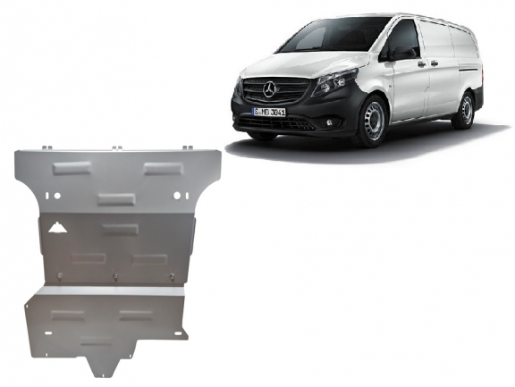 Aluminum skid plate for Mercedes Viano W447