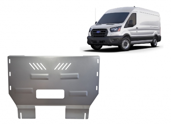 Aluminum skid plate for Ford Transit V363 4x4