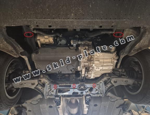 Aluminum skid plate for Ford Transit Connect