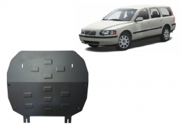 Steel skid plate for Volvo V70