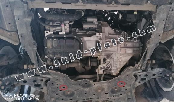 Aluminum skid plate for Toyota Prius