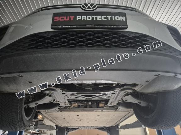 Aluminum skid plate for the protection of the engine and the gearbox for Skoda Enyaq