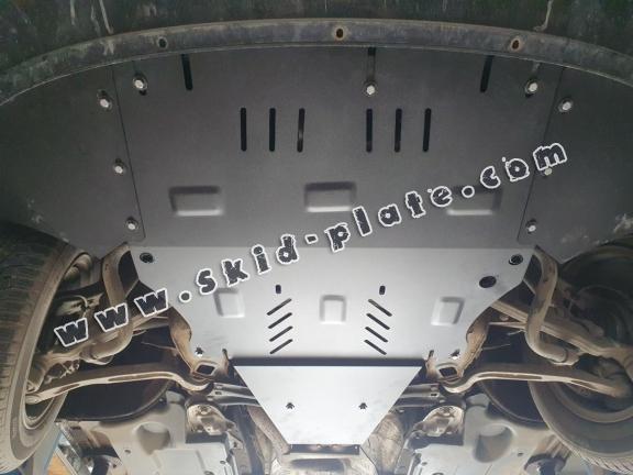 Steel skid plate for Audi A6 with side flaps