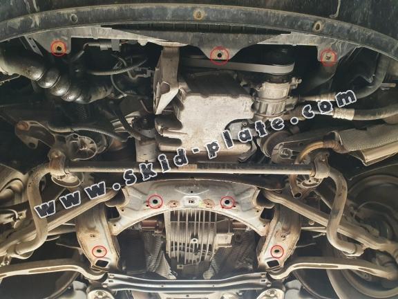 Steel skid plate for Audi A6 Allroad 2 - sans latéraux