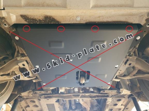 Steel front bumper plate for Dacia Duster