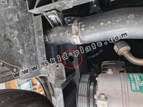 Aluminum skid plate for BAIC Beijing X75