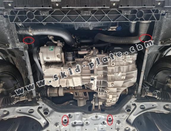 Aluminum skid plate for BAIC Beijing X75