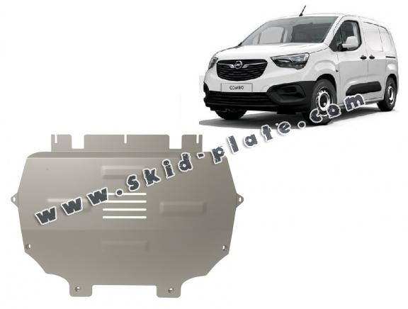 Aluminium skid plate for Opel Combo E
