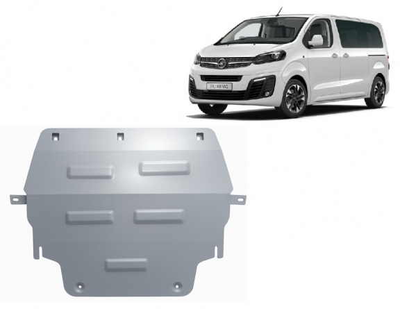 Aluminium skid plate for Opel Zafira Life