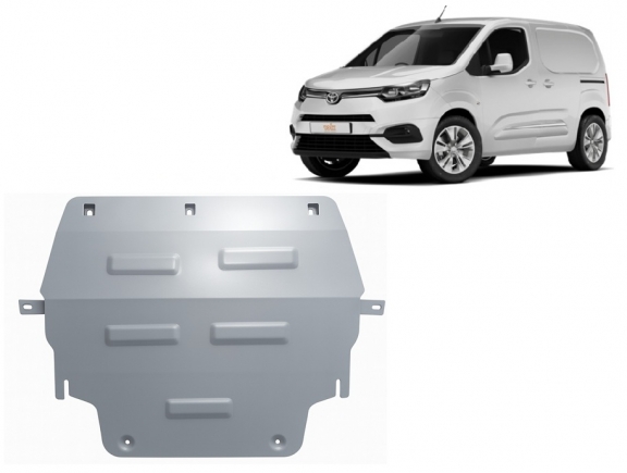 Aluminium skid plate for Toyota Proace