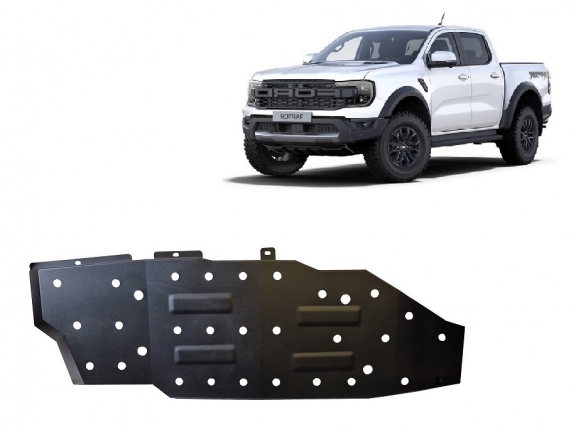 Steel fuel tank skid plate  for Ford Ranger Raptor