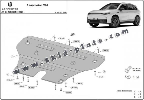 Steel skid plate for Leapmotor C10