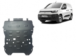 Steel skid plate for the protection of the engine and the gearbox for Fiat Doblo