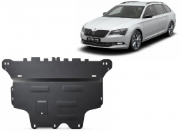 Steel skid plate for Skoda Superb - automatic gearbox