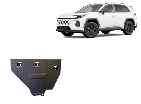 Steel differential skid plate for Toyota RAV 4 Hybrid