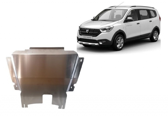 Aluminum skid plate for Dacia Lodgy Stepway