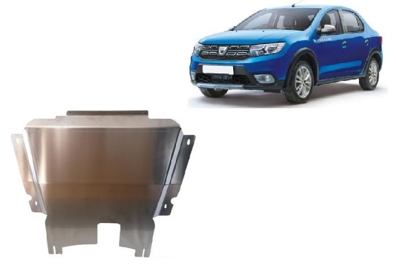 Aluminum skid plate for Dacia Logan Stepway