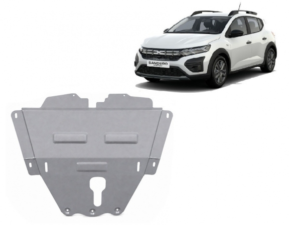 Aluminum skid plate for Dacia Sandero Stepway