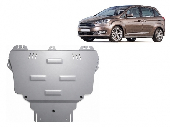 Aluminium skid plate for Ford C-max