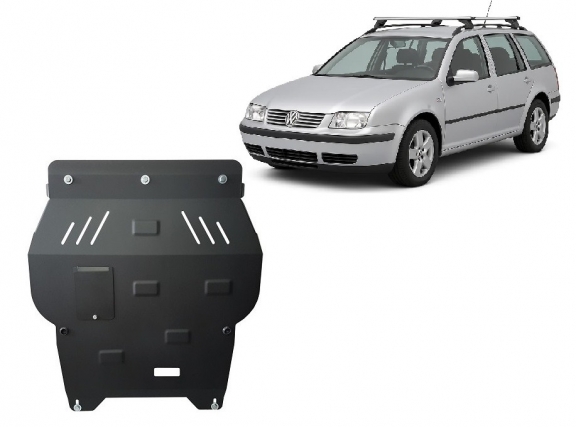 Steel skid plate for VW Bora