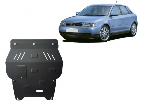 Steel skid plate for Audi A3
