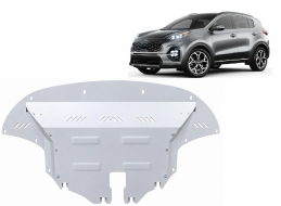 Aluminum skid plate for Kia Sportage