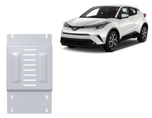 Aluminum catalytic converter plate/cat lock for Toyota C-HR