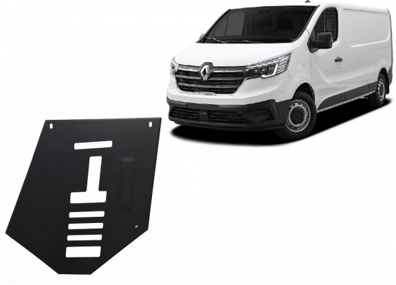 Steel catalytic converter plate/cat lock for Renault Trafic