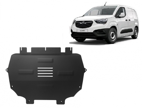 Steel skid plate for Opel Combo E 