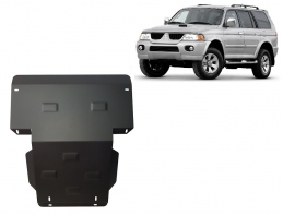 Steel skid plate for the protection of the engine and the radiator for Mitsubishi Pajero Sport 1