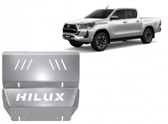 Aluminum radiator skid plate for Toyota Hilux Invincible