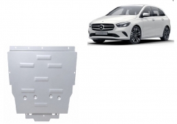 Aluminum skid plate for Mercedes B-Classe