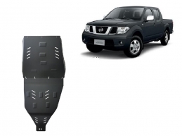 Steel gearbox skid plate for Nissan Navara D40