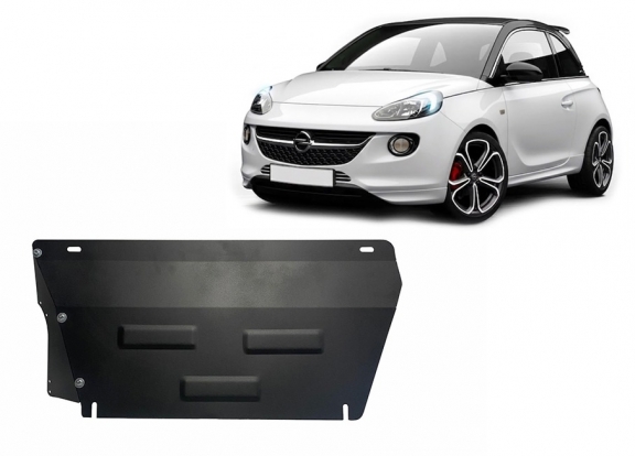 Steel skid plate for Opel Adam