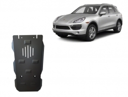 Steel  gearbox skid plate for Porsche Cayenne