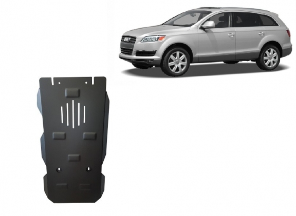 Steel gearbox skid plate for Audi Q7