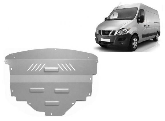 Aluminium skid plate for Nissan NV400