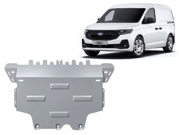 Aluminum skid plate for Ford Transit Connect