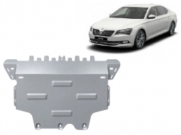 Aluminum skid plate for Skoda Superb III