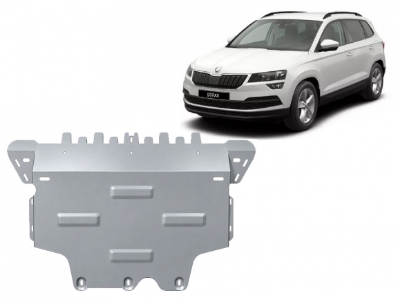 Aluminum skid plate for Skoda Karoq